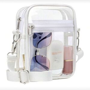 ARENA BAG Clear & White Arena/Event X-body Bag - NWT